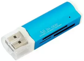 Goodbuy AK37E card reader SDHC | Micro SD | SDXC | M2 | TF | mėlynas