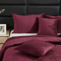 Velvetinis pledas, 240x220 cm, bordo geometrinis pledas, dekoratyvinė lovatiesė, švelnus pledas, modernus miegamojo dekoras, sofa