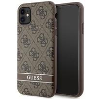 Guess 4G Stripe dėklas iPhone 11/XR – rudas