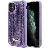 Guess blizgučių dėklas iPhone 11 / XR – violetinis
