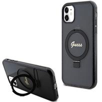 Guess MagSafe dėklas su žiedu iPhone 11/XR – juodas
