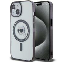 Karl Lagerfeld MagSafe dėklas iPhone 15 Plus – skaidrus