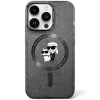 Karl Lagerfeld blizgus MagSafe dėklas iPhone 11/XR – juodas