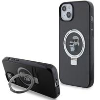 Karl Lagerfeld MagSafe dėklas iPhone 15 Plus – juodas