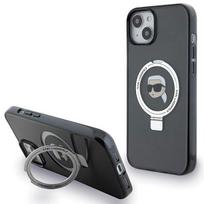 Karl Lagerfeld MagSafe dėklas su stovu iPhone 15 – juodas