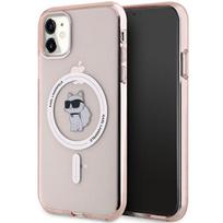 Karl Lagerfeld MagSafe dėklas iPhone 11/XR – rožinis