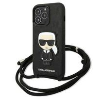 Karl Lagerfeld odinis dėklas iPhone 13 Pro / 13 – juodas
