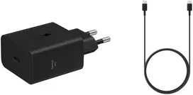 EP-T6010NBE + EP-DA705BBE Samsung USB-C 60W Travel Charger + USB-C/USB-C Data Cable 3A Juoda (OOB Bulk)