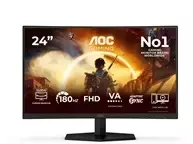 Žaidimų monitorius AOC C24G42FE, 23.6" Full HD (1920x1080) lenktas VA, 180Hz, 1ms, HDR10, Adaptive Sync