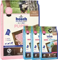 Bosch Petfood Puppy 7,5kg + Mini Junior 3kg
