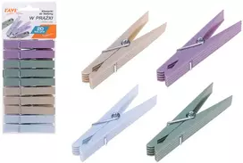 STRIPED skalbinių segtukai, 20 vnt., 8 × 3 × 21 cm, 01025, SIMPLE SOLUTION