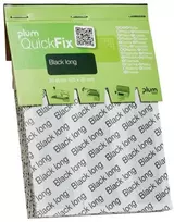 Ilgi pleistrai PLUM QuickFix Juodas, 30 vnt.