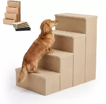 Relaxdays Sulankstomos šunų kopėčios su daiktadėže
