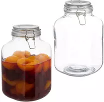 Relaxdays 2 vnt. 3 l stiklainiai konservavimui