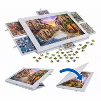 Relaxdays Veltinio dėlionės lenta - 6 stalčiai