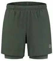 Rogelli 2-in-1 ESSENTIAL šortai žali M