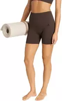 Šortai moterims adidas Workout Essentials Knit 4 Inch Leggings ruda KE5841 (XL)