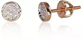 Diamond Sky Jewelry Auksiniai auskarai-vinukai su deimantais „Perfection II“