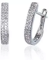 Diamond Sky Jewelry Auksiniai auskarai su deimantais „Joanna VI“
