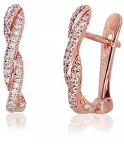 Diamond Sky Jewelry Auksiniai auskarai su deimantais „Roxana III“