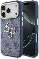Dėklas Guess 4G Big 4G Classic Logo Case for iPhone 18 Pro / 17 Pro - Mėlyna and Gold