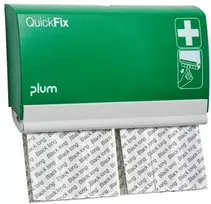 Pleistrų laikiklis + 60 ilgų juodų pleistrų PLUM QuickFix Juodas Long