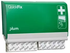 Pleistrų laikiklis + 90 juodų pleistrų PLUM QuickFix Juodas