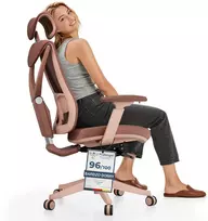 Biuro kėdė Desktronic SitPro Rožinė, 3D porankiai, 10 reguliuojamų taškų, BIFMA sertifikatas