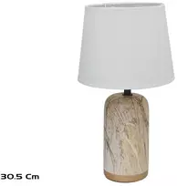Keraminė stalinė lempa Paloma, 18.00 × 18.00 × 30.50 cm, DECORLIFE