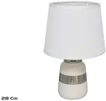 Keraminė stalinė lempa Smooth, 18.00 × 18.00 × 28.00 cm, DECORLIFE