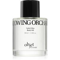KUNDAL Objet Satin Glow Body Oil odą tausojantis kūno aliejus intensyviai drėkinantis aromatas Glowing Orchard 100 ml