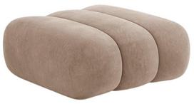 Pufas Cosmopolitan Design Koge Vogue 3, tamsaus smėlio spalva, 95 cm x 95 cm x 40 cm