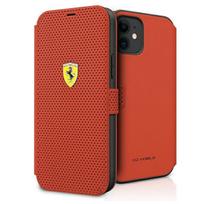 Ferrari atverčiamas dėklas iPhone 12 mini – raudonas