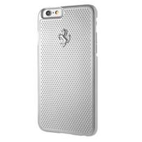 Ferrari perforuotas aliuminio dėklas, skirtas iPhone 6 / 6S - sidabras