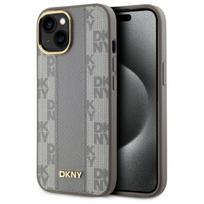 DKNY MagSafe dėklas iPhone 15 Plus – smėlio