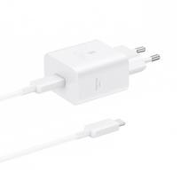 Samsung EP-T4511XBEGEU 45W 4.05A 1x USB-C sieninis įkroviklis - baltas + USB-C laidas