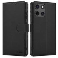 Tech-Protect piniginės dėklas, skirtas Motorola Moto G15 / G15 Power – juodas