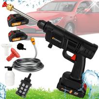 Belaidė aukšto slėgio plovimo mašina Durabuild 21V PRO, 2 akumuliatoriai