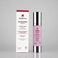 Sesderma Resveraderm Antiox Concentrate Antiaging Cream Gel antioksidacinis gelinis veido kremas, 50 ml