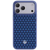 Benks Magnetic Armor Pro ArmorGrid 600D kevlaro dėklas su metaliniu rėmeliu (C.K.FL.AP.BE.B072), skirtas iPhone 18 Pro / 17 Pro, mėlynas