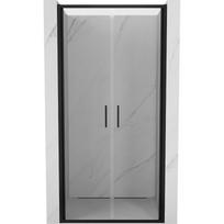 Mexen Exo-B Duo dvivietės atveriamos dušo durys 90 cm, skaidrios, juodos - 814-090-000-70-00