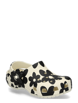 Crocs - Classic Pop Petals Clog T - Klumpės - Balta