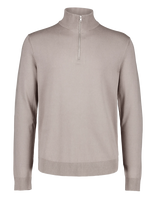 Lindbergh - Soft Viscose Blend Half Zip Sweater - Megztinis su užtrauktuku - Smėlio