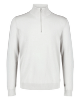 Lindbergh - Soft Viscose Blend Half Zip Sweater - Megztinis su užtrauktuku - Pilka
