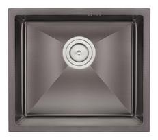 Nerūdijančio plieno plautuvė D5843HT BLACK su sifonu 1.0 mm 580x430x200x1.0