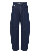 Topshop - Tsbarrel Hr Denim Jeans Db Noos - Barrel džinsai - Tamsiai mėlyna