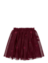 The New - Tnvohanna Mesh Skirt - Tiulio sijonas - Burgundiška splava