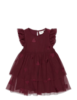 The New - Tnstvonda S_L Mesh Dress - Kūdikių suknelė be rankovių - Burgundiška splava