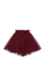 The New - Tnstvonda Mesh Skirt - Tiulio sijonas - Burgundiška splava