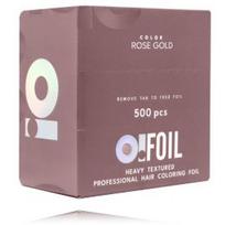 O! Tools Professional Hair Coloring Foil Rose Gold profesionali folija plaukų dažymui - 500 vnt.